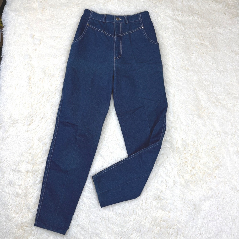Vintage Gitano Western Jeans Women 10 Long Dark Wash High Rise Tapered Yoke